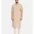 Mayank Modi Rust Beige Linen Embroidered Kurta Set