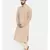 Mayank Modi Rust Beige Linen Embroidered Kurta Set