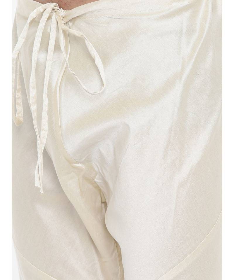 Mayank Modi Rust Beige Linen Embroidered Kurta Set