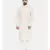 Mayank Modi Cream Linen Embroidered Kurta Set