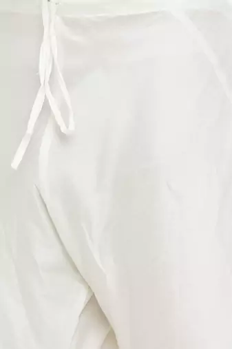 Mayank Modi Cream Linen Embroidered Kurta Set