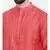Mayank Modi Rust Orange Embroidered Linen Kurta Set