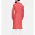 Mayank Modi Rust Orange Embroidered Linen Kurta Set