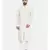 Mayank Modi Beige Linen Embroidered Kurta Set