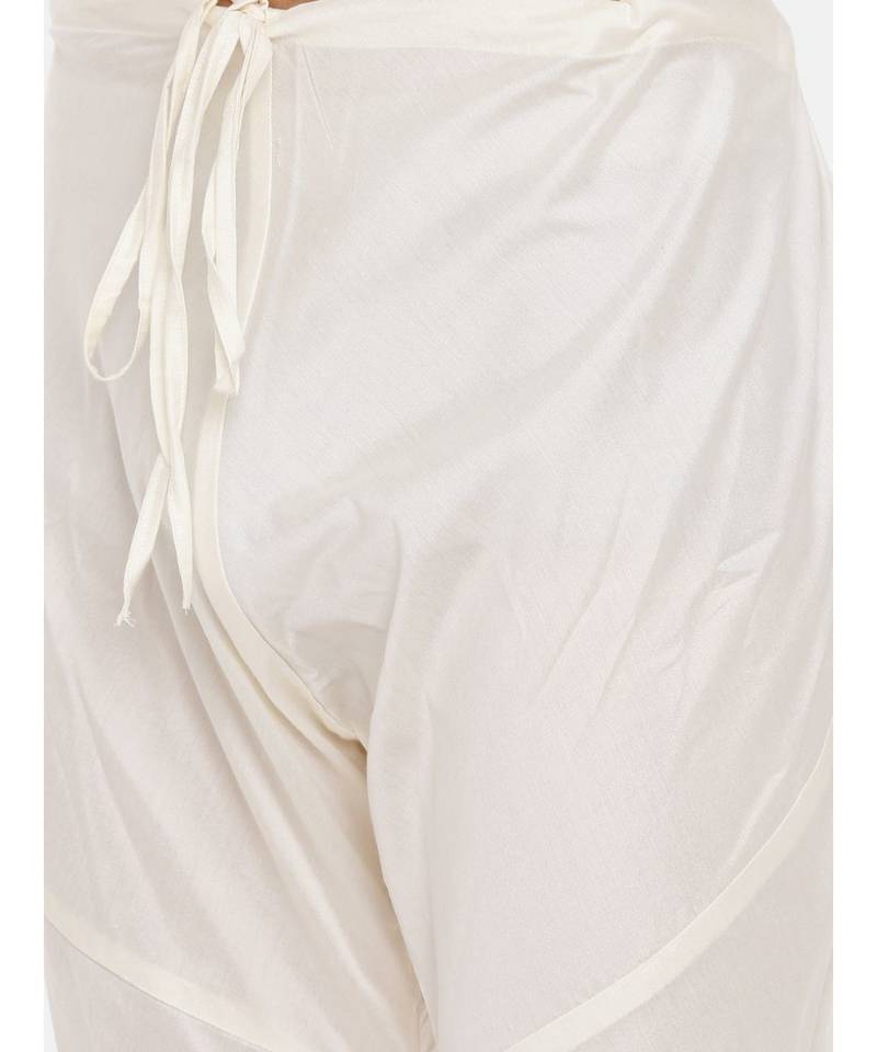 Mayank Modi Beige Linen Embroidered Kurta Set