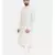 Mayank Modi Beige Linen Running Stitch Kurta Set