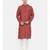 Mayank Modi Rust Orange Linen Kurta Set