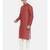 Mayank Modi Rust Orange Linen Kurta Set