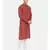 Mayank Modi Rust Orange Linen Kurta Set