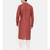 Mayank Modi Rust Orange Linen Kurta Set