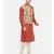Mayank Modi Orange Printed Kurta Set