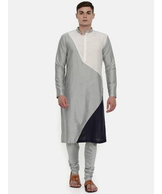 Mayank Modi The Trio Cotton Silk Kurta Set 1