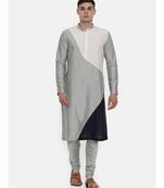 Mayank Modi The Trio Cotton Silk Kurta Set