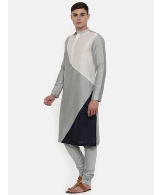 Mayank Modi The Trio Cotton Silk Kurta Set 3