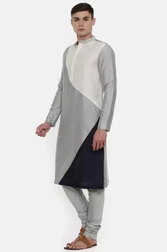 Mayank Modi The Trio Cotton Silk Kurta Set