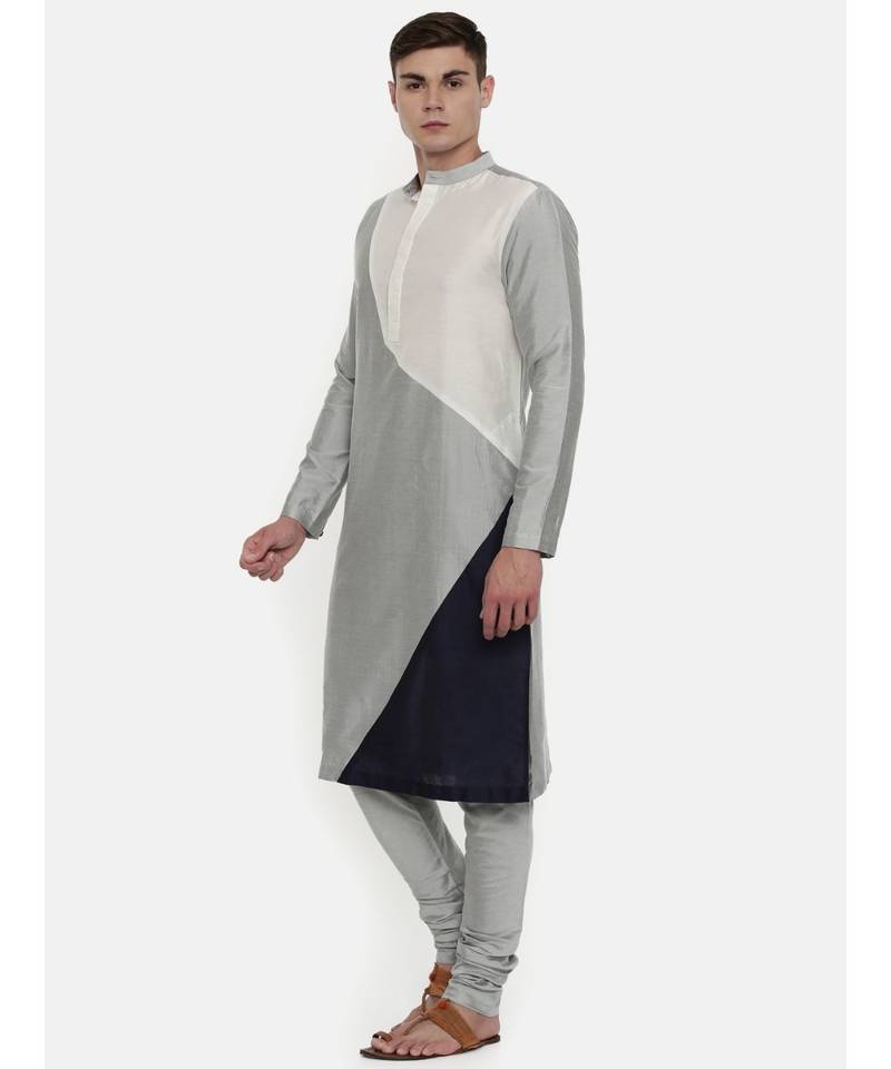 Mayank Modi The Trio Cotton Silk Kurta Set