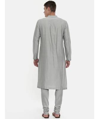 Mayank Modi The Trio Cotton Silk Kurta Set 4