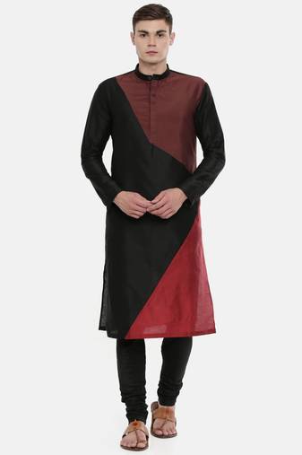 Mayank Modi The Trio Cotton Silk Kurta Set