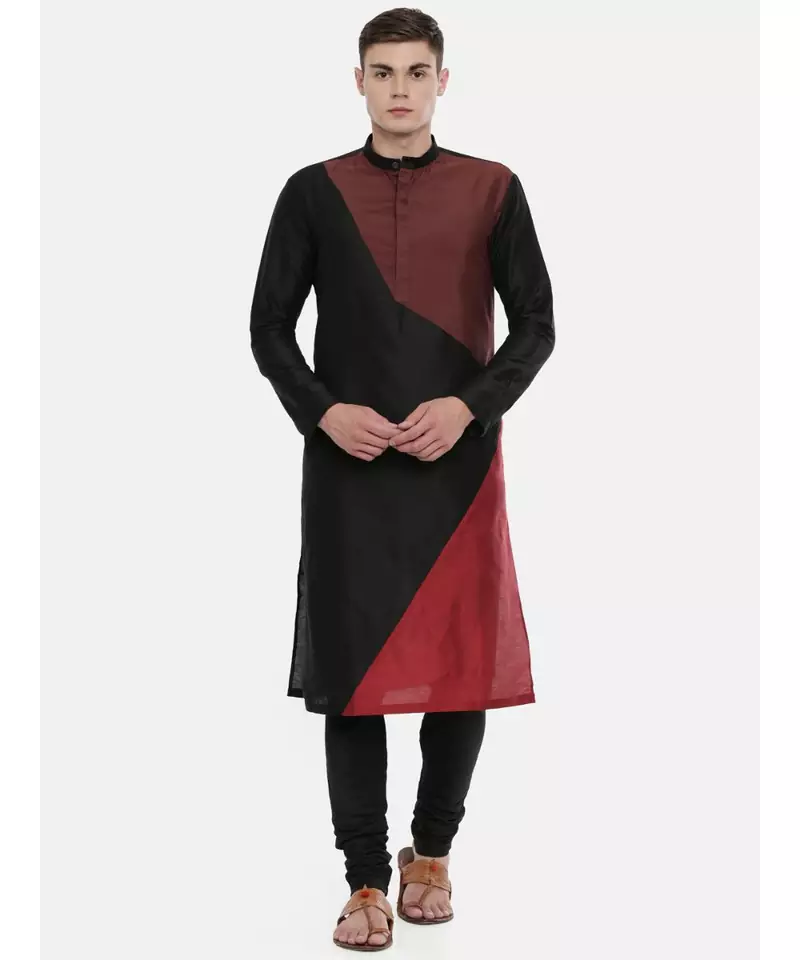 Mayank Modi The Trio Cotton Silk Kurta Set