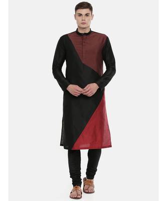 Mayank Modi The Trio Cotton Silk Kurta Set 1