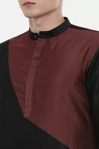 Mayank Modi The Trio Cotton Silk Kurta Set