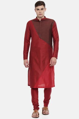 Mayank Modi The Trio Cotton Silk Kurta Set