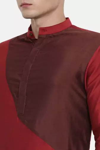Mayank Modi The Trio Cotton Silk Kurta Set