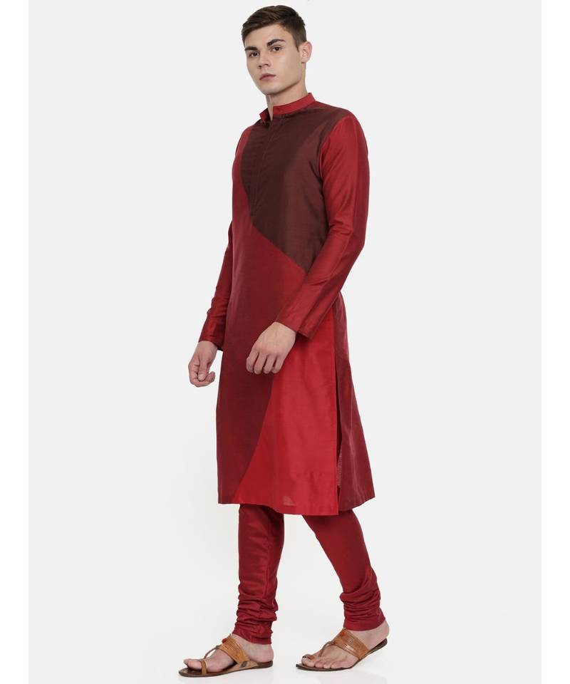 Mayank Modi The Trio Cotton Silk Kurta Set