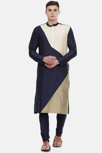 Mayank Modi The Trio Cotton Silk Kurta Set