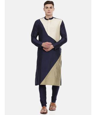 Mayank Modi The Trio Cotton Silk Kurta Set 1