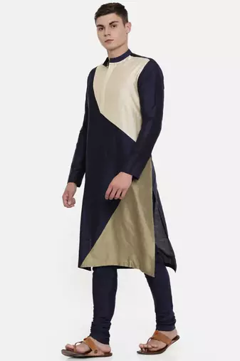 Mayank Modi The Trio Cotton Silk Kurta Set