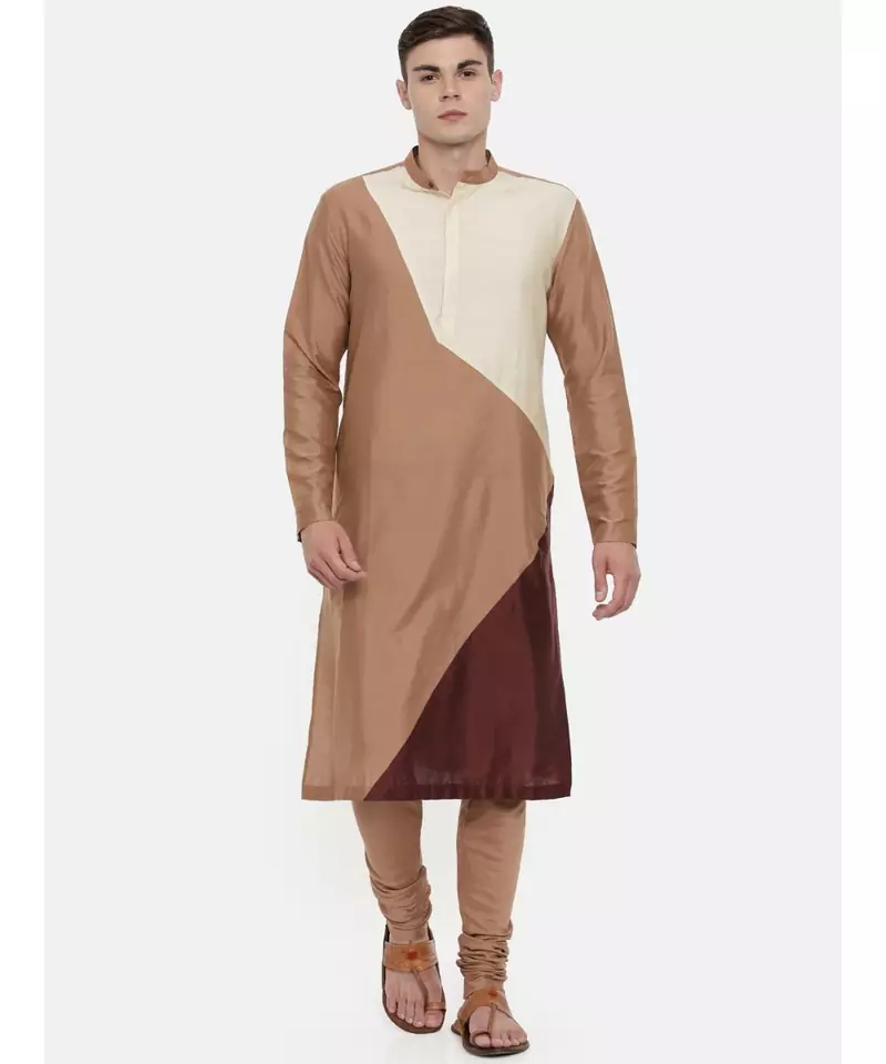 Mayank Modi The Trio Cotton Silk Kurta Set