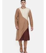 Mayank Modi The Trio Cotton Silk Kurta Set