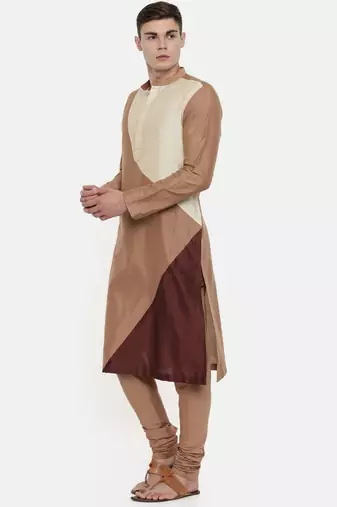 Mayank Modi The Trio Cotton Silk Kurta Set