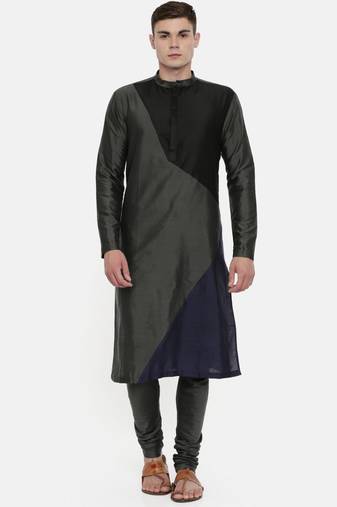 Mayank Modi The Trio Cotton Silk Kurta Set