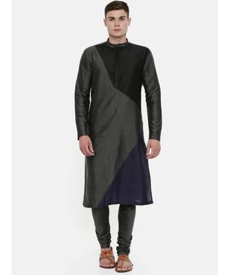 Mayank Modi The Trio Cotton Silk Kurta Set 1