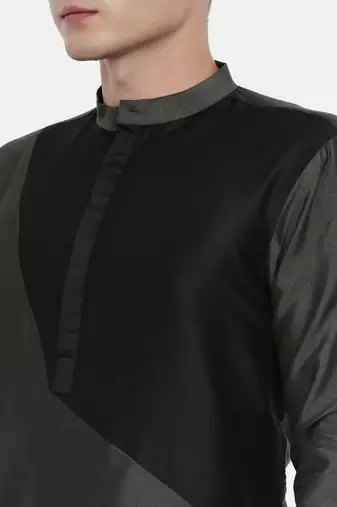Mayank Modi The Trio Cotton Silk Kurta Set