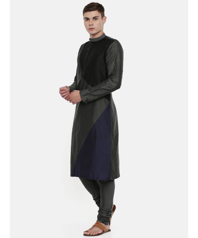 Mayank Modi The Trio Cotton Silk Kurta Set