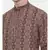 Mayank Modi Retro Printed Brown Kurta