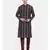 Mayank Modi Retro Printed Blk/Brn Kurta