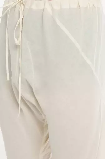 Mayank Modi Cream Cotton Embroidered Kurta