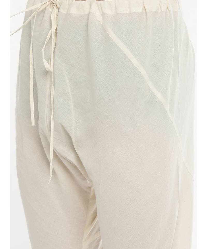 Mayank Modi Cream Cotton Embroidered Kurta