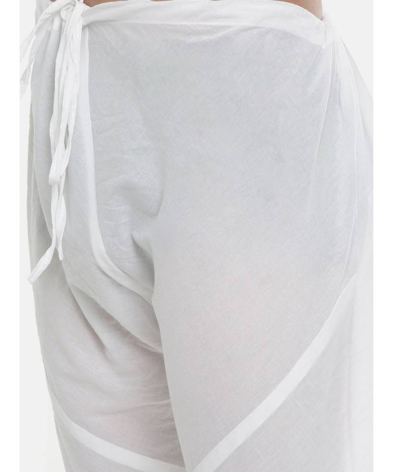 Mayank Modi Pastel Green Linen Detail Kurta