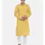Mayank Modi Yellow Linen Embroidered Kurta