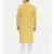 Mayank Modi Yellow Linen Embroidered Kurta