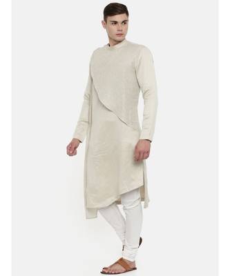 Mayank Modi Linen Shimmer detail Kurta 4