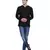 Mayank Modi Black Linen Short Kurta