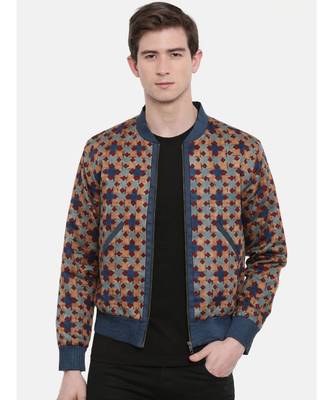 Mayank Modi Indian Print Bomber Jacket 1