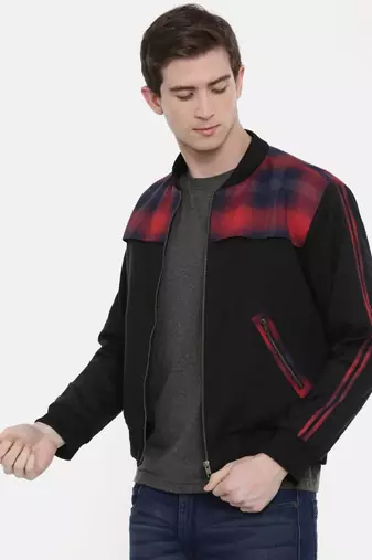 Mayank Modi Retro Chex Bomber Jacket