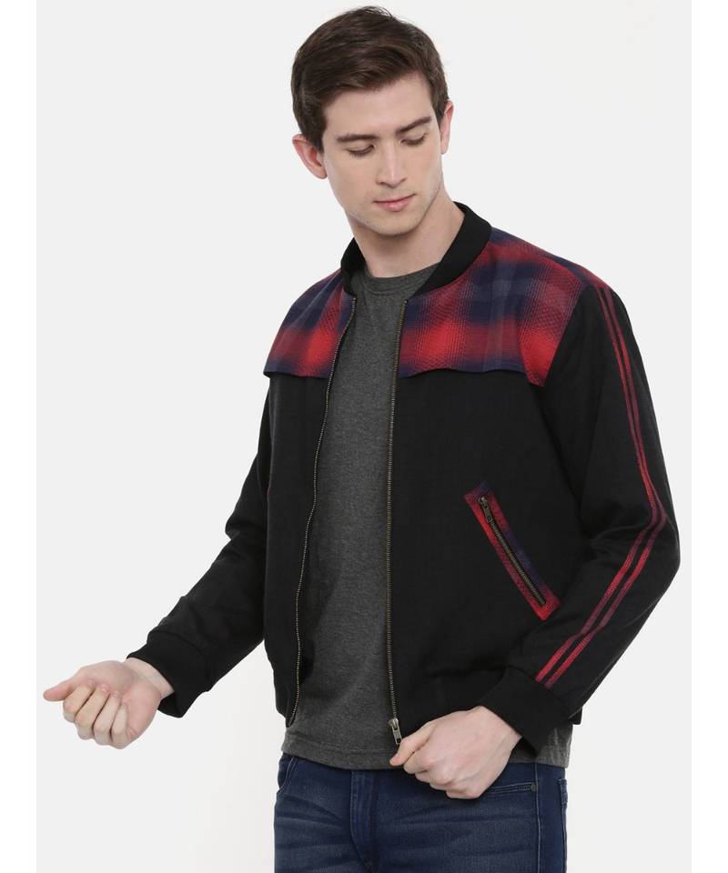 Mayank Modi Retro Chex Bomber Jacket